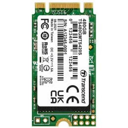 Твердотельный диск 480GB Transcend MTS820, 3D NAND, M.2, SATA III [R/W - 560/520 MB/s]